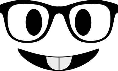 Cute Emoji Nerd Face Kids Hoodie