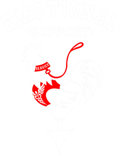 Chicken Emotional Support Cock Women's Hoodie