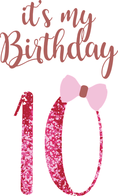 Cute Funny Birthday Girl Cute It's My 10th Birthday 10 Years Old Short Acrylic Beanie