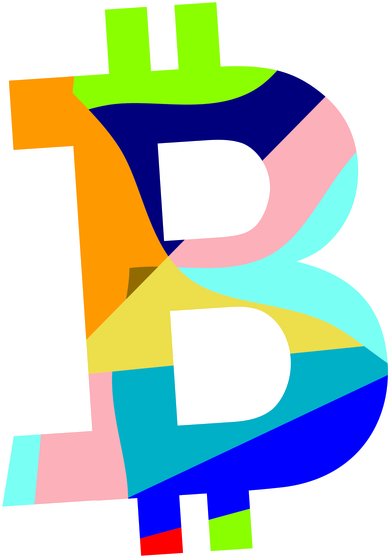 Colorful Bitcoin BTC Logo Crypto Currency Kids Hoodie