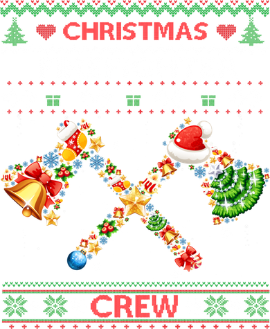 Christmas Firefighter Crew Ugly Sweater Fire Fighter Holiday Gift Tote Bag