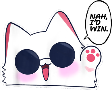 Cute Funny Cat Anime Meme Nah Id Win Gojo Cat Women's Hoodie