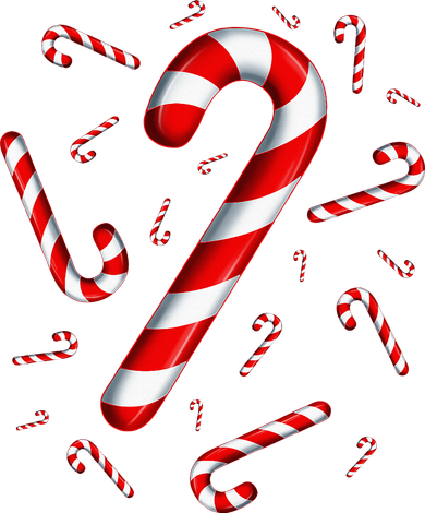 Christmas Flying Candy Cane Lover Taster Red And White Woman Button
