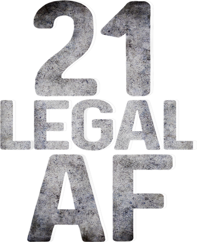 Cute Funny Cool 21st Birthday Gift For Him Her Legal AF 21 Years Old Toddler T-Shirt