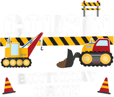 Cute Funny Cousin Birthday Crew For Construction Birthday Party Kids Sweatshirt