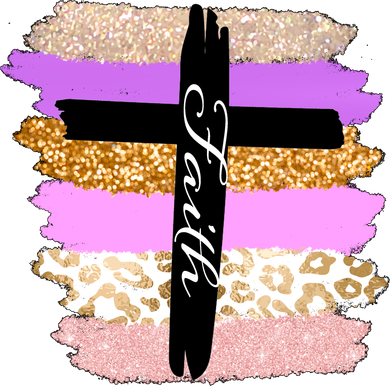Cute Faith Cross Leopard Women's V-Neck T-Shirt