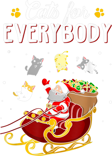 Cats For Everybody Ugly Christmas Cat Funny Xmas Coaster