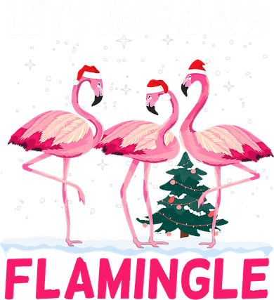 Christmas Flamingo Funny Pink Flamingle Xmas Women's Tank Top