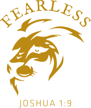 Christian Faith Fearless Joshua 1:9 Lion Of Judah Gift Women's T-Shirt