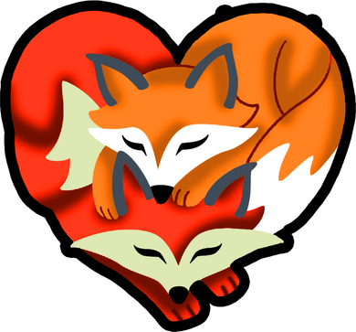 Cute Foxy Heart Fox Lover Toddler Hoodie