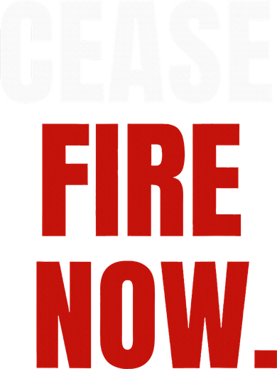 Cease fire Now. Women's Long Sleeve Shirt