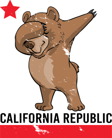 Dabbing California Republic Bear Backpack
