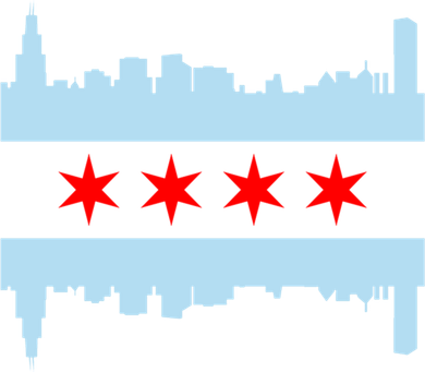 Chicago Flag Skyline Women's T-Shirt