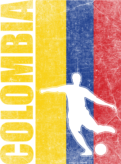 Colombia Flag Soccer World Cup Kids Hoodie