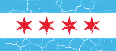 Chicago Flag Vintage Toddler Long Sleeve