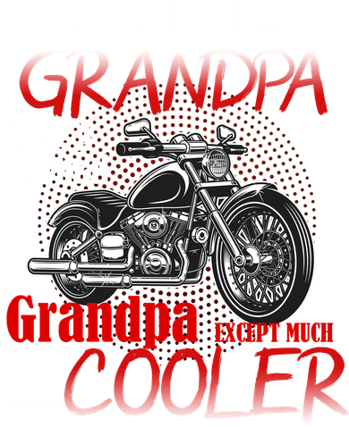 I'm A Biker Grandpa Except Much Cooler Doggie Tank