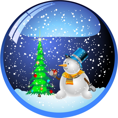 Christmas Little Snowman Globe Coaster