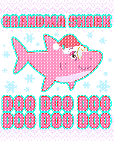 Christmas Grandma Shark Doo Doo Doo Women's T-Shirt