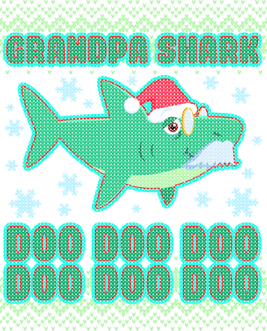 Christmas Grandpa Shark Doo Doo Doo Women's T-Shirt