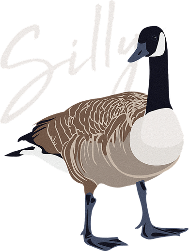 Canadian Goose Silly Goose Funny Cute Bird Hunter Mousepad
