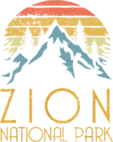 Cool Gift Vintage Retro Zion National Park Utah Gift Doggie Tank
