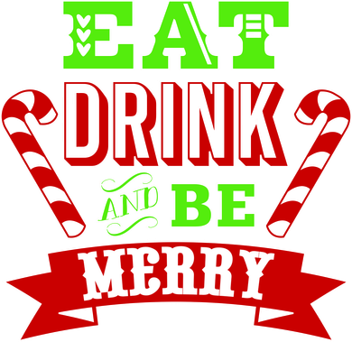 Eat Drink And Be Merry Christmas Women's Sweatshirt