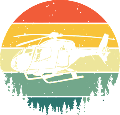 Cute Helicopter Art For Men Women Aviator Helicopter Pilot Coaster