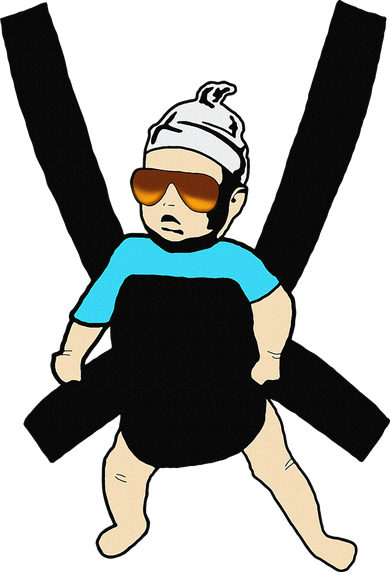 Carlos Hangover Baby with sunglasses in a strap Coffee Mug