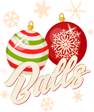 Funny Festive Christmas Balls Beanie