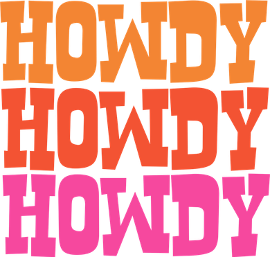 Colorful Howdy Retro Tumbler