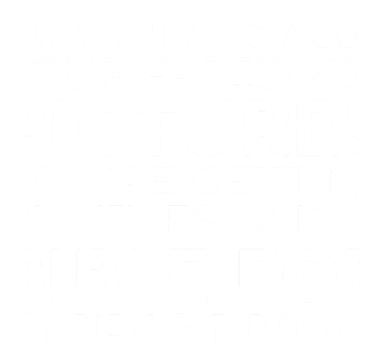 Santa Saw Your Facebook Pictures Christmas Mousepad