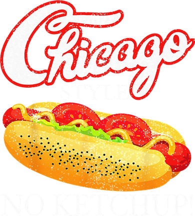 Chicago Hot Dog Summer Style 4th Of July No Ketchup Gift Kids T-Shirt