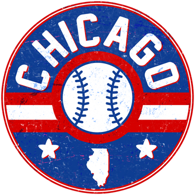 Vintage Chicago Baseball Emblem Tote Bag