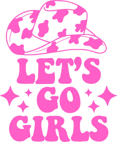 Cowboy Hat Let's Go Girls Western Cowgirls Women's T-Shirt