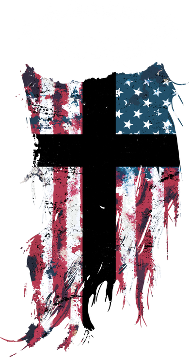 Christian Patriotic USA Flag Tank Top