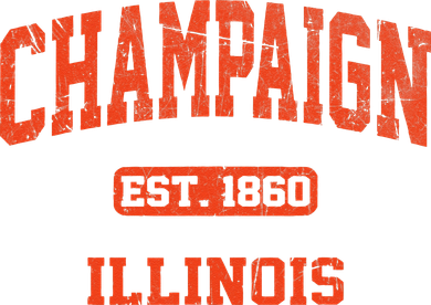 Champaign Illinois IL Vintage State Athletic Style T-Shirt