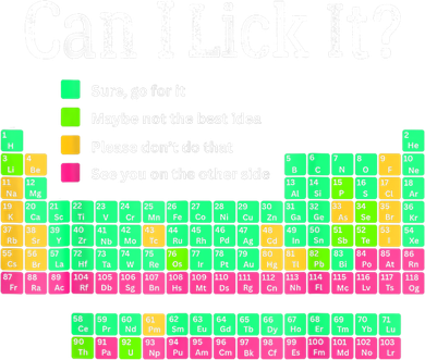 Can I Lick It Periodic Table Teacher Backpack
