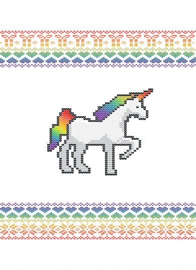 Christmas is Magical Unicorn Ugly Backpack