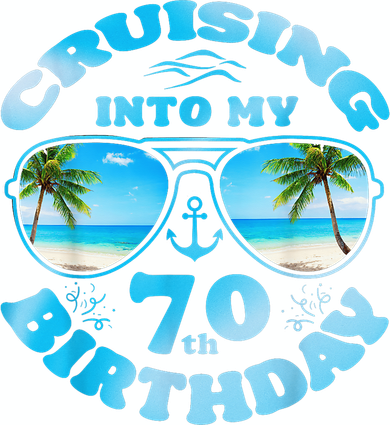 Cruising Into My 70th Birthday-Matching 70th Birthday Cruise Tumbler