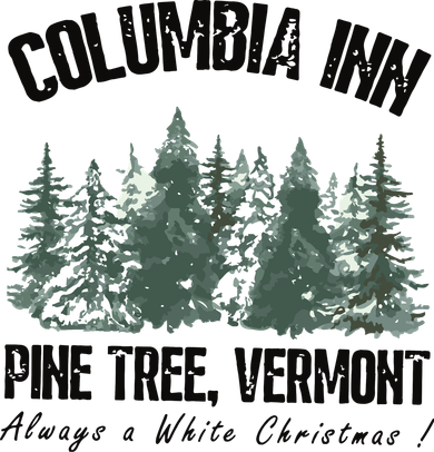 Columbia Inn Pine Tree Vermont Americas Snow Playground A White Christmas Kids Long Sleeve Shirt