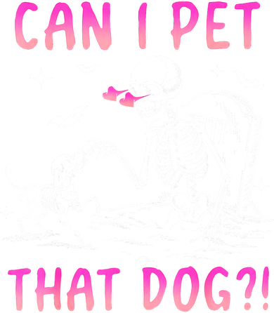 Can I Pet That Dog Funny Skeleton Dog Lover Halloween Kids Hoodie