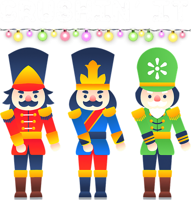 Crushin' It The Christmas Retro Holiday Cute Women's Hoodie