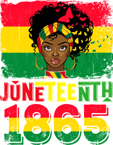 Celebrate Juneteenth Messy Bun Black Women 1865 Juneteenth Kids Sweatshirt