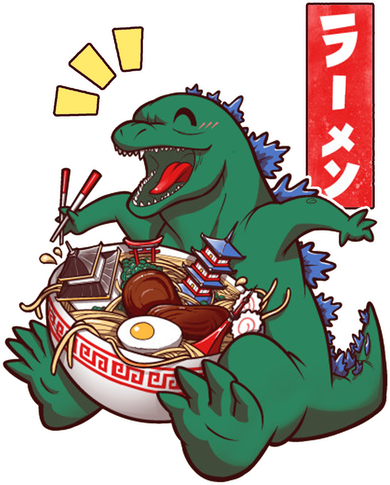 Cute Kaiju Ramen Coaster