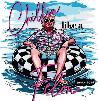 Chillin Like A Felon Button