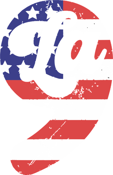 Comma La American Flag Kamala Harris Button