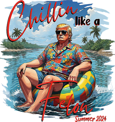 Chillin Like A Felon Summer 2024 Toddler Long Sleeve
