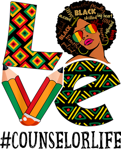 Counselor Love Afro African American Black History Month Women's T-Shirt