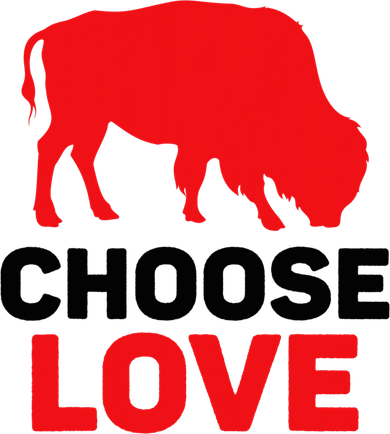 Choose Love Buffalo Choose Love Bills Button