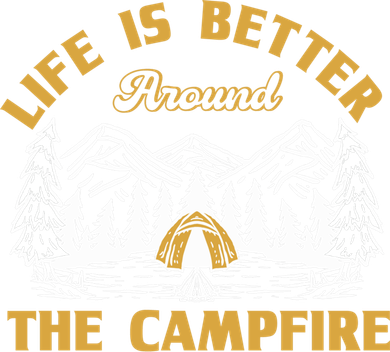 Campfire Lovers Campers Life Is Better Around The Campfire Gift Toddler Long Sleeve